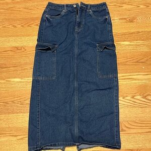 Bluenotes Blue Denim Skirt